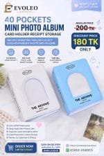 40 Pockets Mini Photo Album Card Holder