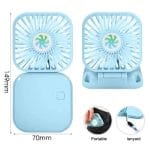 Multi Function Three Speed Hanging Mini Neck Fan | Rechargeable Portable Mini Fan - Image 3