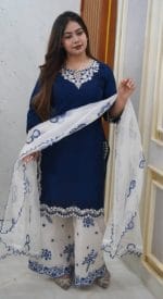 Blue White Garara Dress Collection - Image 2