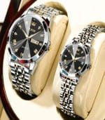 OLEVS 5563 Luxury Couple Watch (With Premium Gift Box) - Image 4
