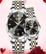 OLEVS 5563 Luxury Couple Watch (With Premium Gift Box) - Image 2