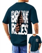 Stylish Break Rules Drop Shoulder T-Shirt for Men (220 GSM) - Evoleo Express - Image 5