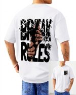 Stylish Break Rules Drop Shoulder T-Shirt for Men (220 GSM) - Evoleo Express - Image 2