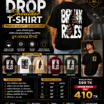 Stylish Break Rules Drop Shoulder T-Shirt for Men (220 GSM) - Evoleo Express