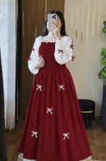Viral Pookie Gown for Women - Premium Vangchur Georgette Ribbon Design Long Gown - Image 2