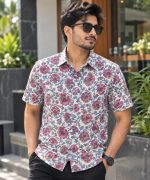 Men's Premium Cotton Half Sleeve Printed Shirt - Free Delivery - Image 7