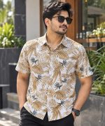Men's Premium Cotton Half Sleeve Printed Shirt - Free Delivery - Image 2