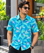 Men's Premium Cotton Half Sleeve Printed Shirt - Free Delivery - Image 9