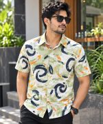 Men's Premium Cotton Half Sleeve Printed Shirt - Free Delivery - Image 6