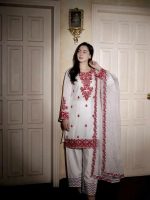 Premium Embroidery Readymade Cotton Three Piece Set - Evoleo Express - Image 6