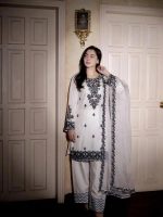 Premium Embroidery Readymade Cotton Three Piece Set - Evoleo Express - Image 5
