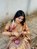Puja Hit Lama Silk Sharee with Matching Running Blouse Piece - Image 9