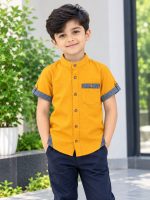 Boys Half Sleeve Slub Cotton Shirt (2 to 8 Years) - Comfortable Casual Wear - Image 4