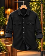 Premium Trendy Denim Shirt for Men - 220+ GSM Heavy Cotton Denim - Image 4