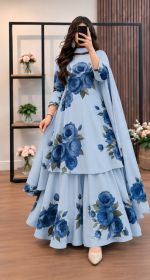 Micro Stitch Digital Print Three Piece for Women - Thai Micro Stitch Fabric - Image 6