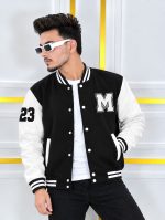 Stylish 100% Cotton Varsity Jacket for Men & Women (300+ GSM) - Unisex - Image 3