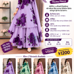 Micro Stitch Digital Print Three Piece for Women - Thai Micro Stitch Fabric